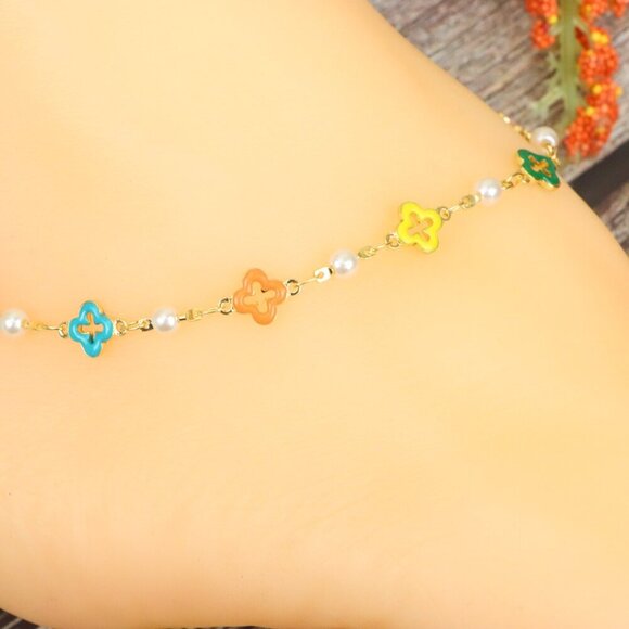 "Elegant Handmade Anklet – Delicate Jewelry for Women, MAR091589 - Picture 3 of 10
